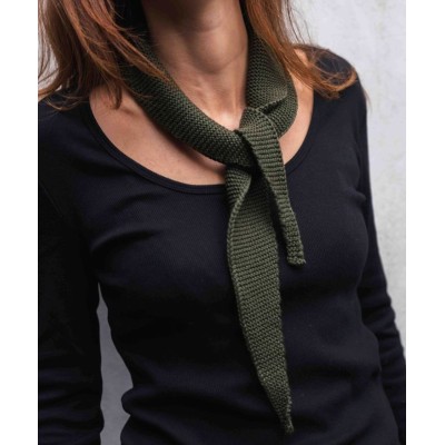 LES 3 TRICOTEURS - Foulard en laine - Vert