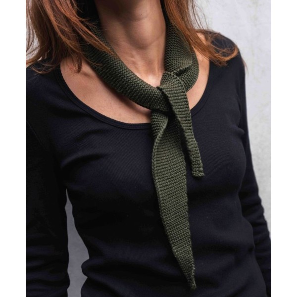 LES 3 TRICOTEURS - Foulard en laine - Vert