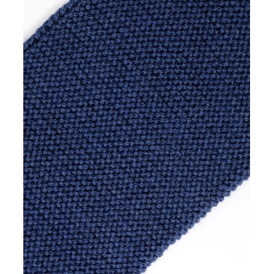 LES 3 TRICOTEURS - Foulard en laine - Marine