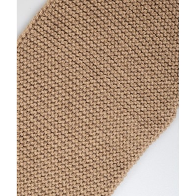 LES 3 TRICOTEURS - Foulard en laine - Beige