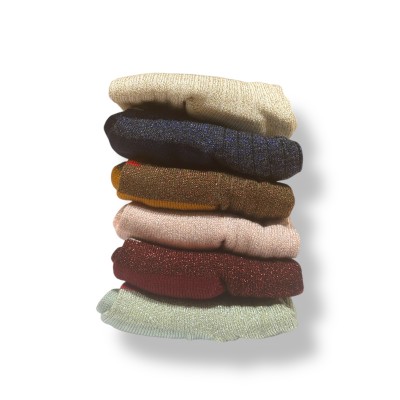 LES 3 TRICOTEURS - Chaussettes à paillettes Let's Dance - Marron