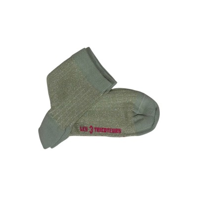 LES 3 TRICOTEURS - Chaussettes à paillettes - Vert