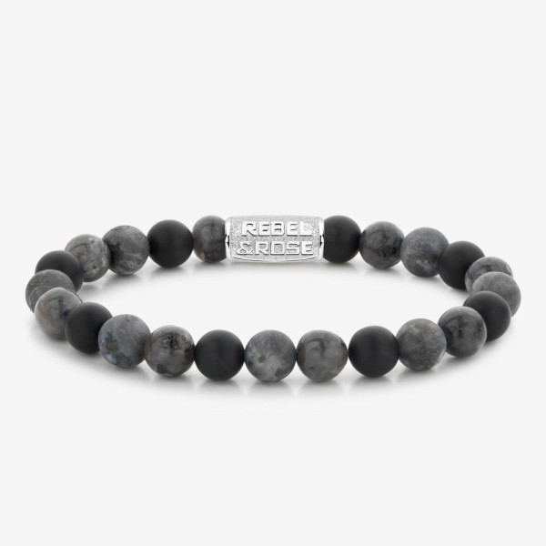 REBEL AND ROSE Bracelet Grey Rocks.