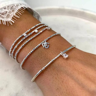 DORIANE Bijoux Bracelet Elastique Oxyde.