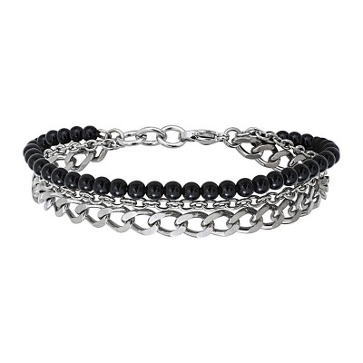 ELDEN Paris Bracelet Acier & Agate.