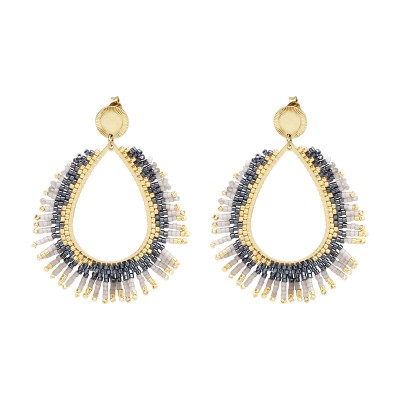 BELLE MAIS PAS QUE Boucles d’oreilles Tal Semi-Lunaire.