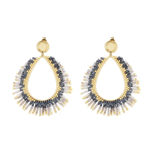 BELLE MAIS PAS QUE Boucles d’oreilles Tal Semi-Lunaire.