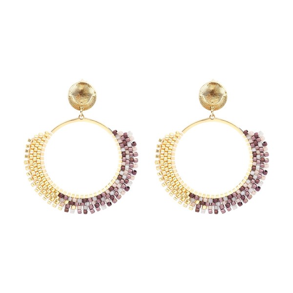 BELLE MAIS PAS QUE Boucles d’oreilles Tal Bronze Couture.