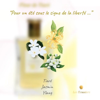 LES ECUADORS Eau de toilette 100ml Fleur de Tiaré. LES ECUADORS Eau de toilette 100ml Fleur de Tiaré.