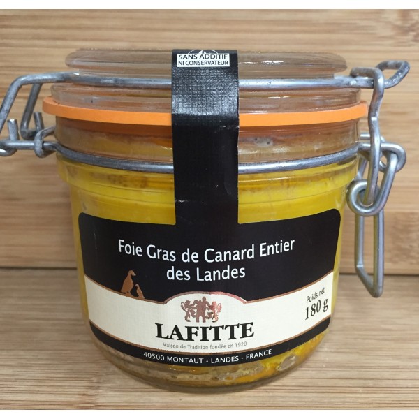 Foie gras Entier de Canard Français - 180g - Maison Lafitte