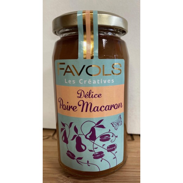Confiture Poire Macaron - 260g - Favols