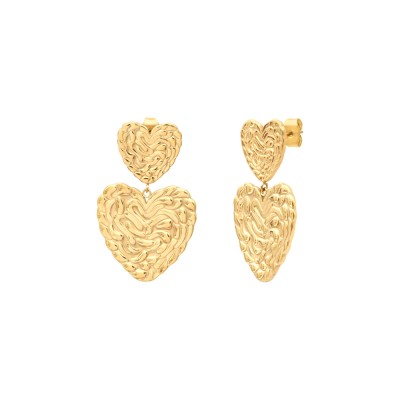 N°3 Boucles d’oreilles Poussoirs Coeur.