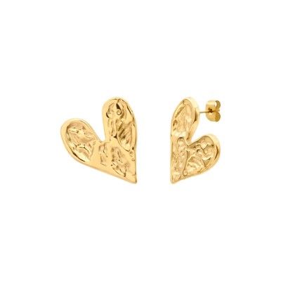 N°3 Boucles d’oreilles Poussoirs Coeur.