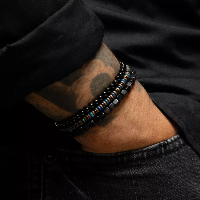 REBEL&ROSE Bracelet Extensible Slices Mixed Blue.