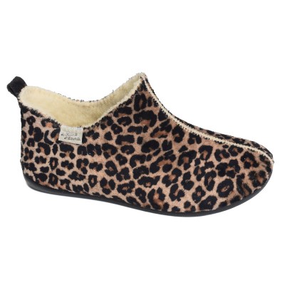 MAISON DE L'ESPADRILLE - Bottillon Laine - Léopard