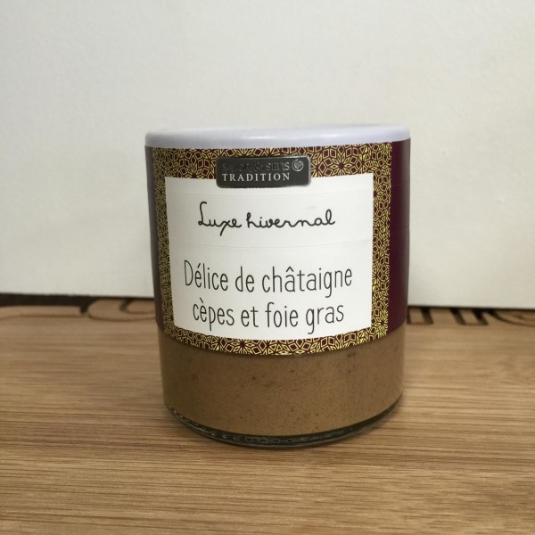 Délice de Châtaigne aux cèpes et au foie gras - 100g - Savor et sens