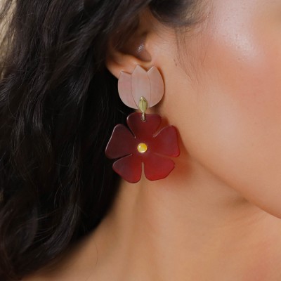 NATURE bijoux Boucles d’oreilles Clips Son Jardin.