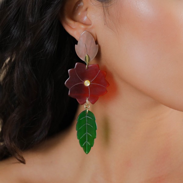 NATURE bijoux Boucles d'oreilles Son Jardin.