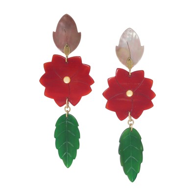 NATURE bijoux Boucles d'oreilles Son Jardin.