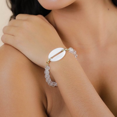 NATURE bijoux Bracelet Extensible Ellipse.