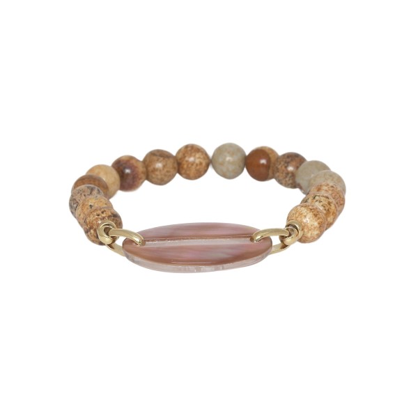NATURE bijoux Bracelet Extensible Ellipse.