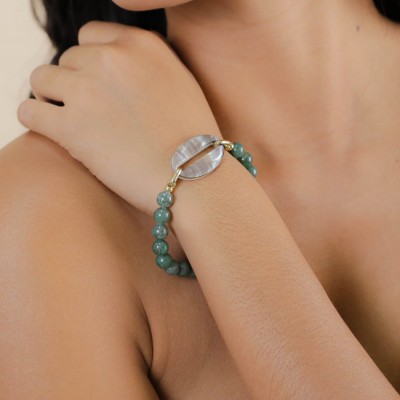 NATURE bijoux Bracelet Extensible Ellipse.