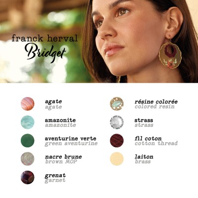 FRANCK HERVAL Boucles d’oreilles Crochet Bridget.