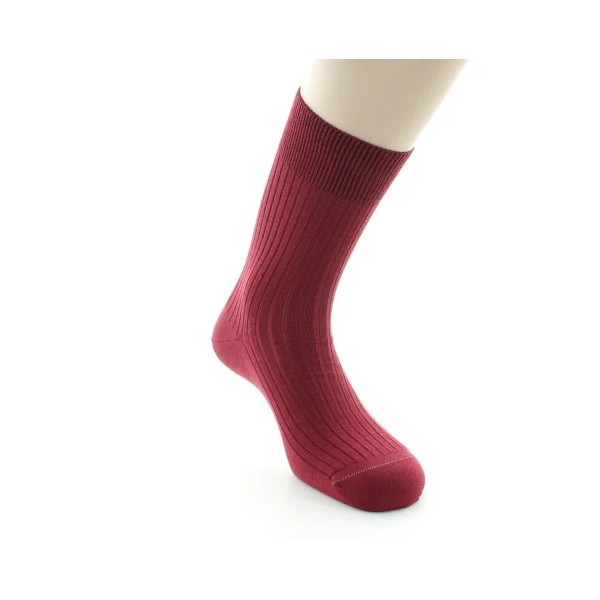 PERRIN – Chaussettes homme à côtes – Laine Bio – Muscat
