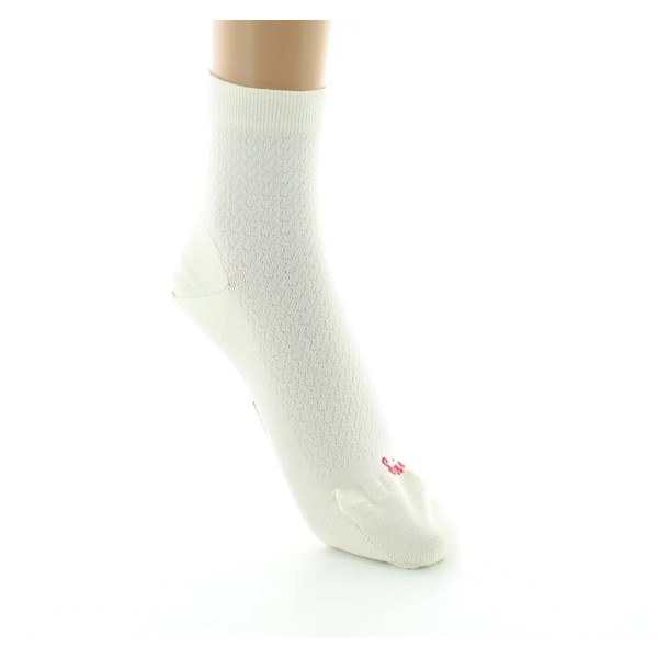 PERRIN – Socquettes Femme en Soie Naturelle - Ecru