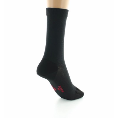 PERRIN - Chaussettes femme en maille ajourée - Soie - Noir