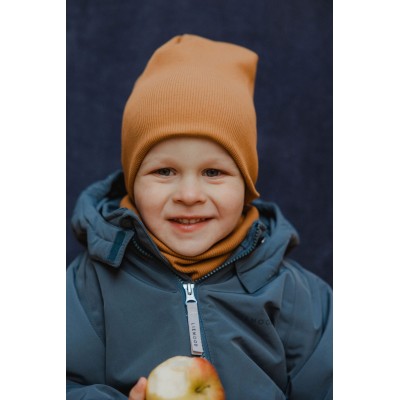 WOOLY ORGANIC - Beanie 2×1 - TOFFEE WOOLY ORGANIC - Beanie 2×1 - TOFFEE