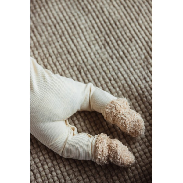 WOOLY ORGANIC - PLUSH BOOTIES - SMOKE GRAY