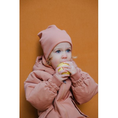 WOOLY ORGANIC - Beanie 2×1 - Terracotta WOOLY ORGANIC - Beanie 2×1 - Terracotta