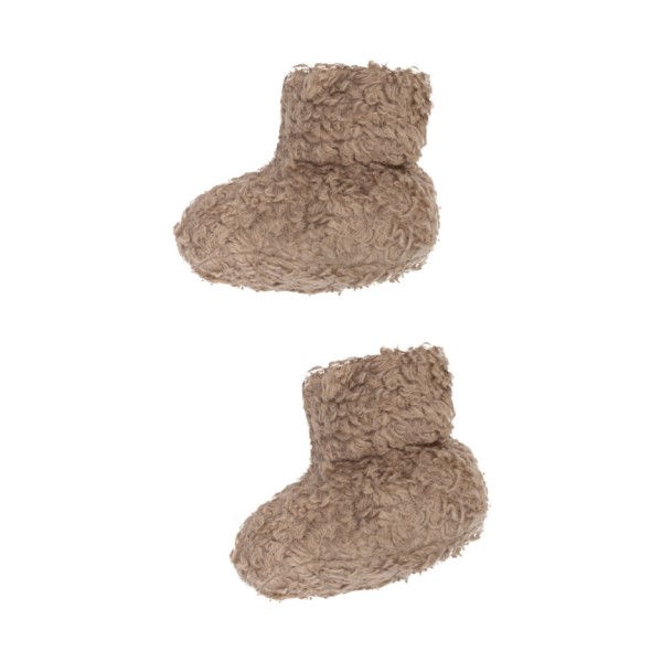 WOOLY ORGANIC - PLUSH BOOTIES LIGHT - TAUPE