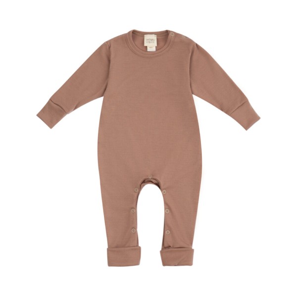 WOOLY ORAGANIC - MERINO SLEEPSUIT - TIRAMISU