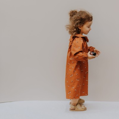 WOOLY ORGANIC - LONG SLEEVE DRES - CARAMEL WOOLY ORGANIC - LONG SLEEVE DRES - CARAMEL