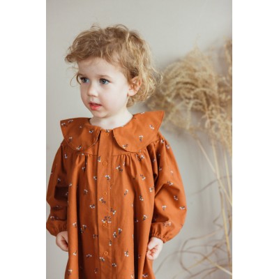 WOOLY ORGANIC - LONG SLEEVE DRES - CARAMEL WOOLY ORGANIC - LONG SLEEVE DRES - CARAMEL