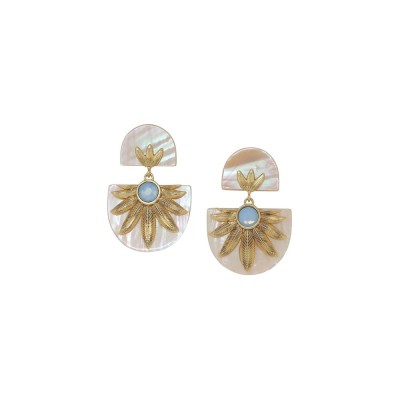 FRANCK HERVAL Boucles d’oreilles Poussoir Palma.