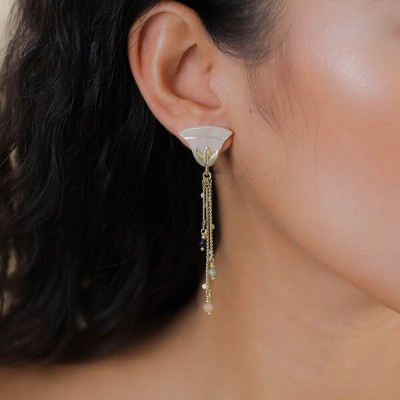 FRANCK HERVAL Boucles d’oreilles Poussoir Palma.