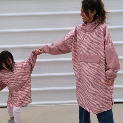 POULE PARTY - Poncho Zebra - Enfant