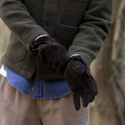 FAGUO - Gloves Leather - Gants marron foncé FAGUO - Gloves Leather - Gants marron foncé