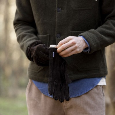 FAGUO - Gloves Leather - Gants marron foncé FAGUO - Gloves Leather - Gants marron foncé