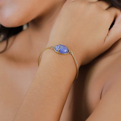 FRANCK HERVAL Bracelet Ajustable Semi rigide Palma.