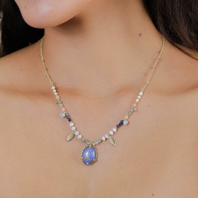 FRANCK HERVAL Collier Mi long Palma.