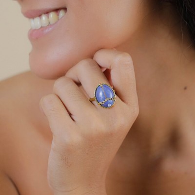 FRANCK HERVAL Bague Ajustable Palma.