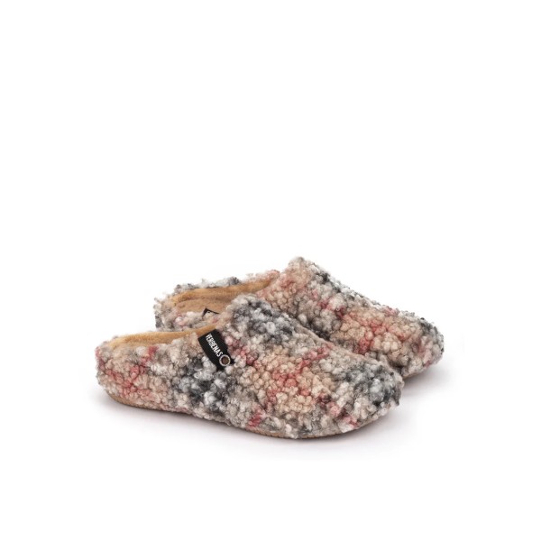 VERBENAS - Chaussons York Plaid - Borrego Beig