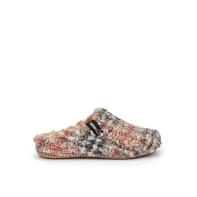 VERBENAS - Chaussons York Plaid - Borrego Beig