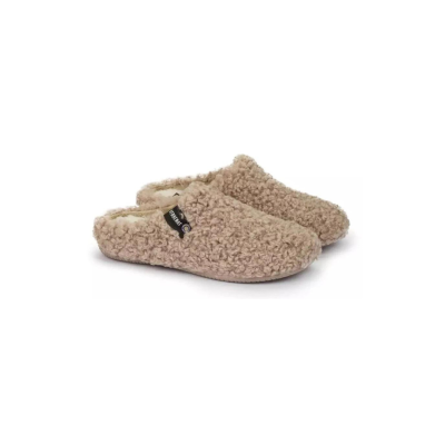VERBENAS - Pantoufles - York Curly Camel