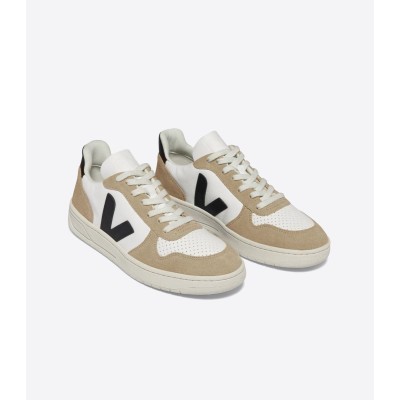 VEJA - Baskets V10 - White Black Sahara