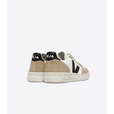 VEJA - Baskets V10 - White Black Sahara